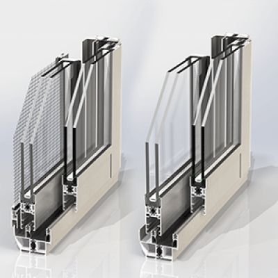 CTL55 | Cửa sổ trượt tích hợp Lưới chống muỗi